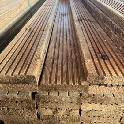 Dark Brown Pine Decks - 28x120x3600