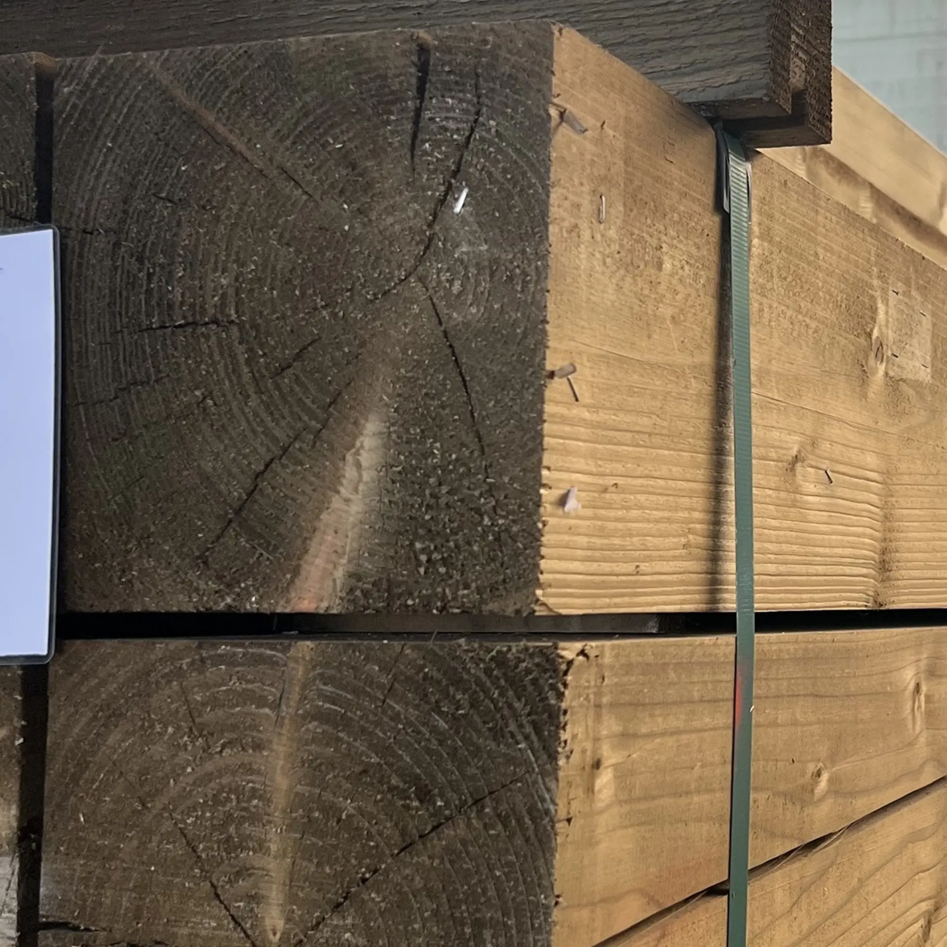 Solid pine beams, planed - 195x195x6000