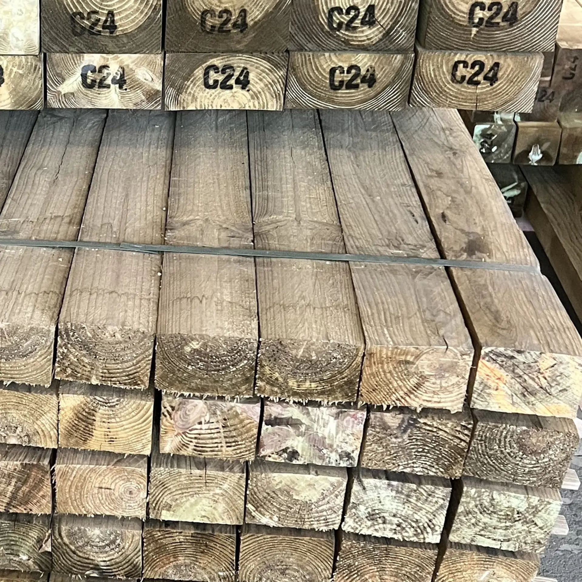 Pine joists rough - 70x100x4000