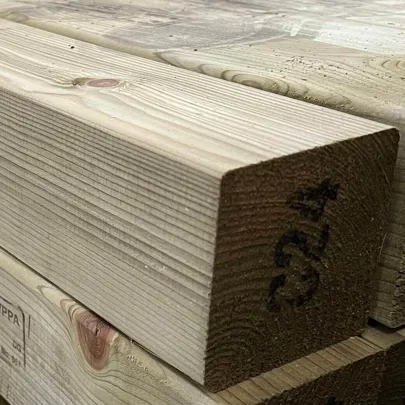 Barrotes de Pinho Aparelhado - 95x95x3000 - Tratada