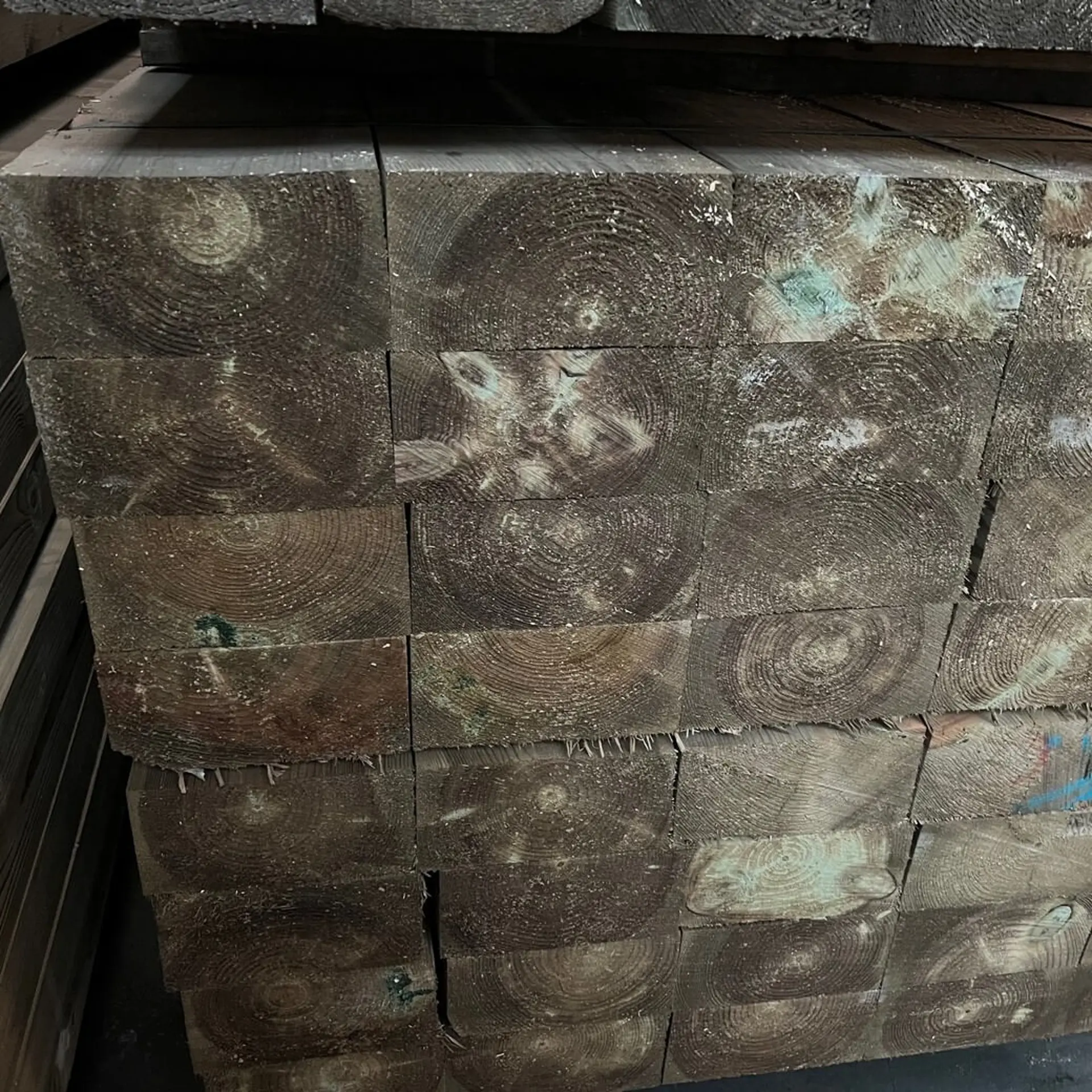 Pine Solid Beams Prepared - 100 x 200 x 6000