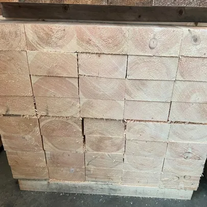 Solid spruce beams, planed - 100x200x6000