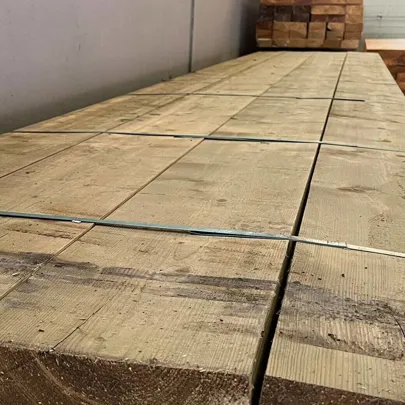 Solid pine beams, planed - 80x240x7000
