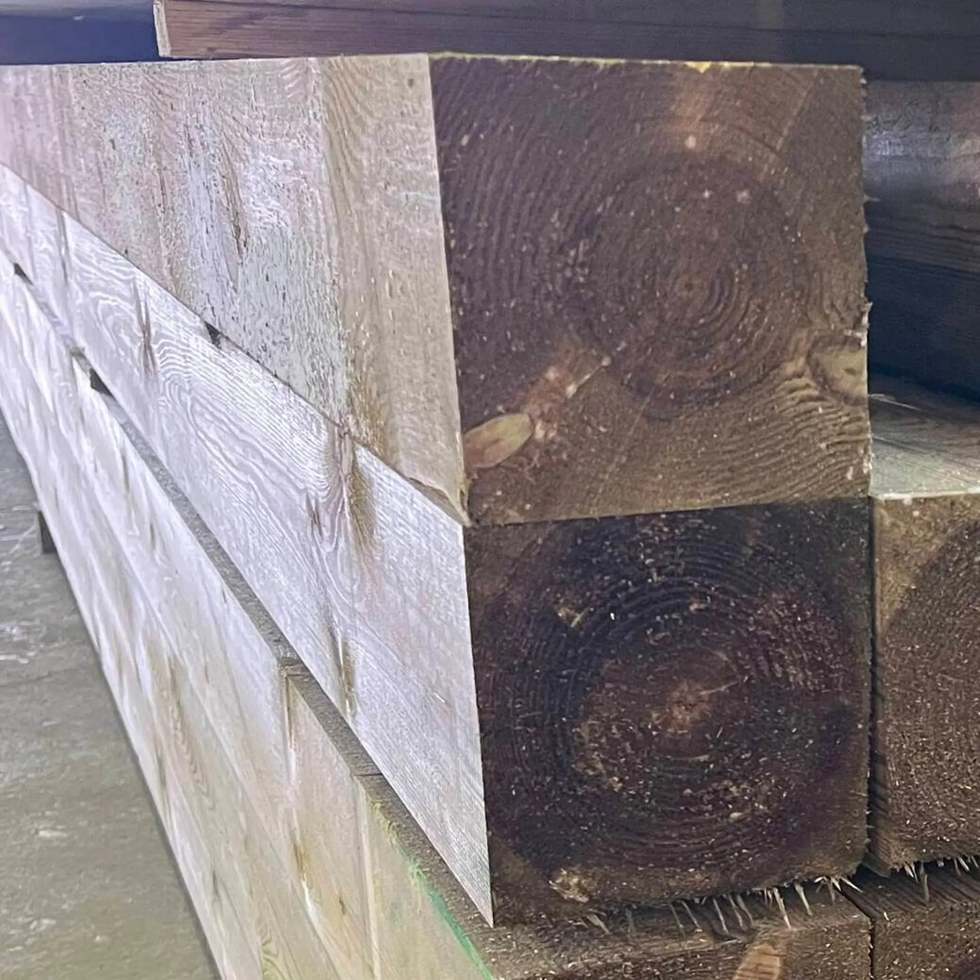 Pine Solid Beams Prepared - 140 x 140 x 6000